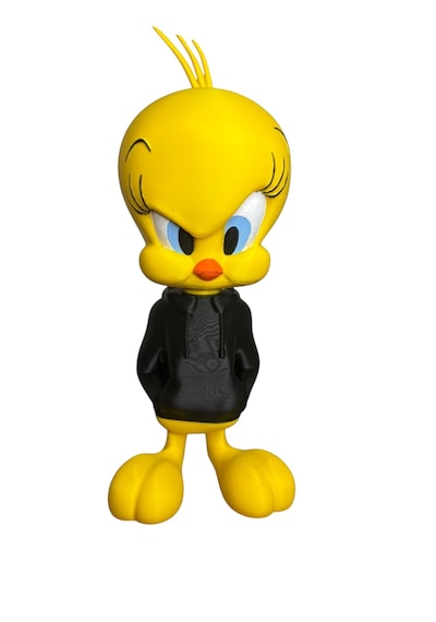 21 Cm 3d Baskı Tweety Figürü, Looney Tunes Figür, Çizgi Film Figürü Tweety