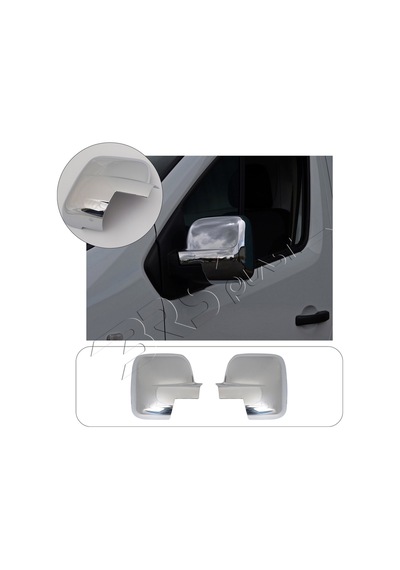Opel Vivaro Uyumlu 2015-2018 Ayna Kapağı 2 Parça Abs Krom Kaplama