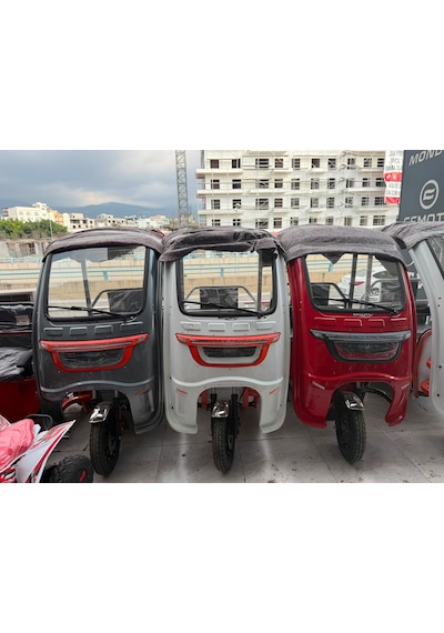Skyjet Cargo Trıo 3 Tekerli Elektrikli Motosiklet Kirmızı