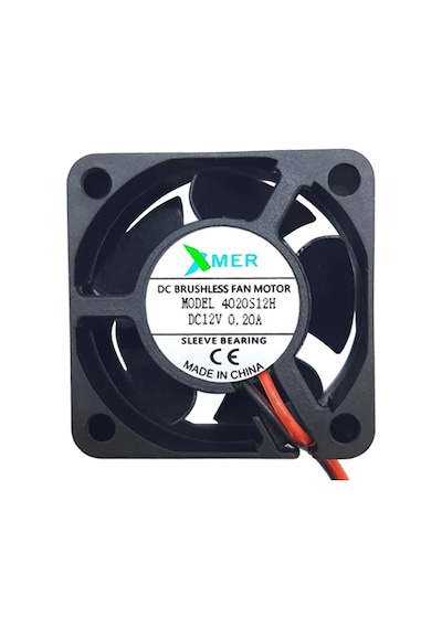 Xmer 40X40X20Mm 12V 0.20A 2 Kablolu Fan