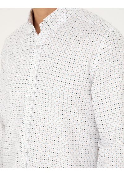 Pierre Cardin Erkek Yeşil Gömlek Desenli 50292262-vr054 Yeşil