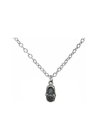 Tiny Grace Kız Bebek Ayakkabısı Figürlü Gümüş Renk Unisex Kolye 60 Cm Zincirli Çok renkli