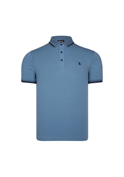 T8586 Dewberry Erkek Polo Yaka T-shırt-ındıgo Indigo