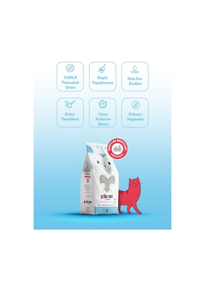 Toi Moi Marsilya Sabun Kokulu Sodyum Bentonit Kedi Kumu 2 x 10 L