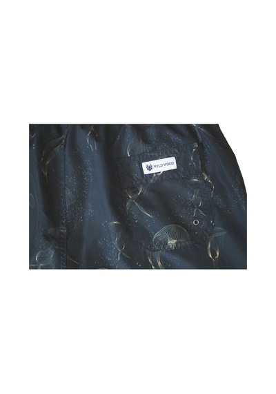Wild Wood Garment Wild Wood "glow Jellyfish" Işıltılı Hızlı Kuruyan Erkek Deniz Şortu Füme