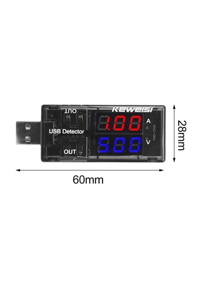 Alkatronik-Çift Usb Çıkışlı Voltmetre Ampermetre Akım Voltaj İzleyici Şarj