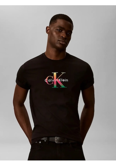 Calvin Klein Ss 20s Ck Prıde26 Gr, Ub1 Siyah Erkek T-shirt