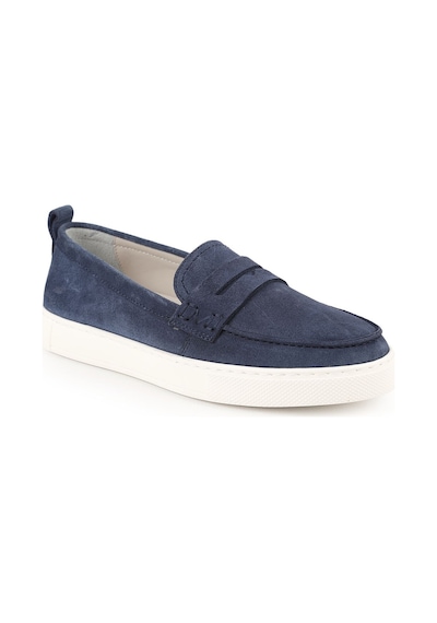 Libero Lz5898 Loafer Detaylı Süet Kalın Eva Taban Kadın Sneaker / Slip-on Kot Mavi