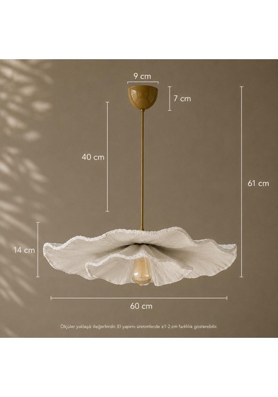 Lioraa Lighting Flora Prima 70 Cm Kırık Beyaz