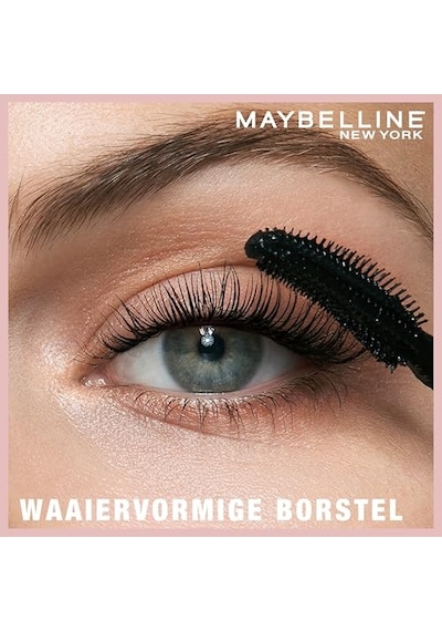 Maybelline New York Lash Sensational Yelpaze Etkili Suya Dayanıklı Siyah Maskara 1 X 9.4 Ml 00