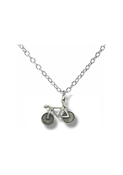 Pedal Ritmi Bisiklet Figürlü Unisex Kolye 60 Cm Zincirli Çok renkli