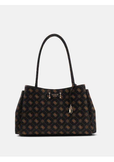 Guess Carrie Logo Kadın Omuz Çantası Hwgp9898220 Kahve