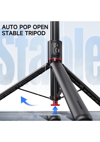 Ayarlanabilir Selfie Çubuğu Tripod 177cm - Otomatik Açılma, Çok Açı Ayarı, Kablosuz Uzaktan Kumanda, Alüminyum Gövde, 10m Mesafeden Fotoğraf Çekimi, Telefon Standı Tt01 Ayarlanabilir Selfie Çubuğu Tripod 177cm - Otomatik Açılma, Çok Açı Ayarı, Kablosuz Uzaktan Kumanda, Alüminyum Gövde, 10m Mesafeden Fotoğraf Çekimi, Telefon Standı Tt01