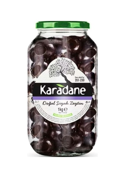 Karadane Doğal  201-230 KB Siyah Zeytin 1 KG