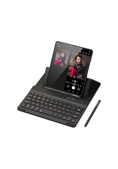 Zengemtx Newface Universal Universal Kılıf Fold Klavye - Siyah