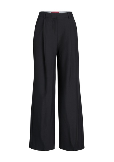 Jack & Jones Kadın Yüksek Bel Dokuma Pantolon - Ellis - 12248958 Black Siyah