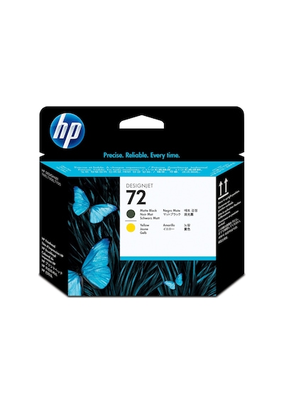 Hp 72 Mat Siyah Ve Sarı Designjet Baskı Kafası C9384A