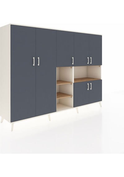Hyperion Dolap 13 Raflı 7 Kapaklı 220x44x163 Aytaşı-antrasit/çam Antrasıt/atlas Çam - Aytası Hyperion Dolap 13 Raflı 7 Kapaklı 220x44x163 Aytaşı-antrasit/çam Antrasıt/atlas Çam - Aytası
