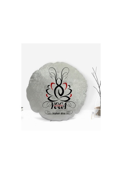 Kişiye Özel Isimli Yoga Eğitmeni Tasarımlı Dekoratif Kırlent Yast (506502693)