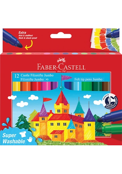 Faber-Castell Okul Öncesi Jumbo Boyama Seti 6 Parça – Renkli İlk Boyama Deneyimi