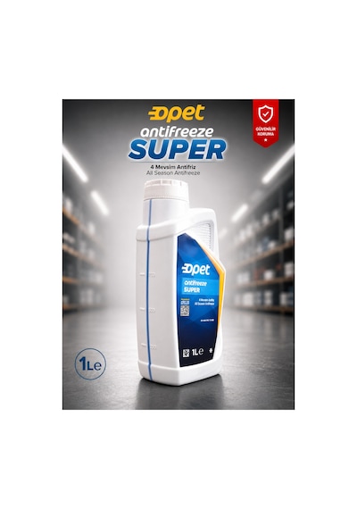 Opet Antifreeze Super 1 L 4 Mevsim Konsantre Antifriz Bs 6580 Ts 3582