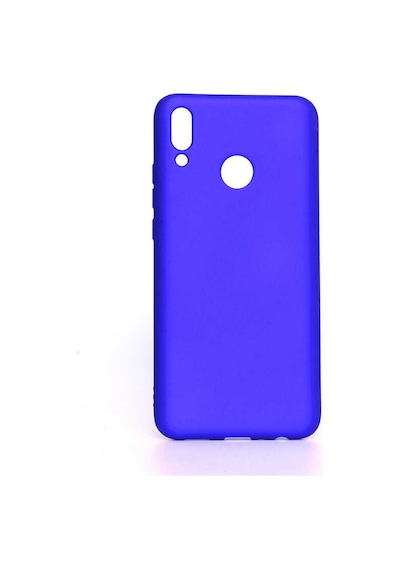 Noktaks - Y9 2019 Uyumlu - Kılıf Mat Soft Esnek Premier Silikon Kapak - T6709 - Saks Mavi Saks Mavi