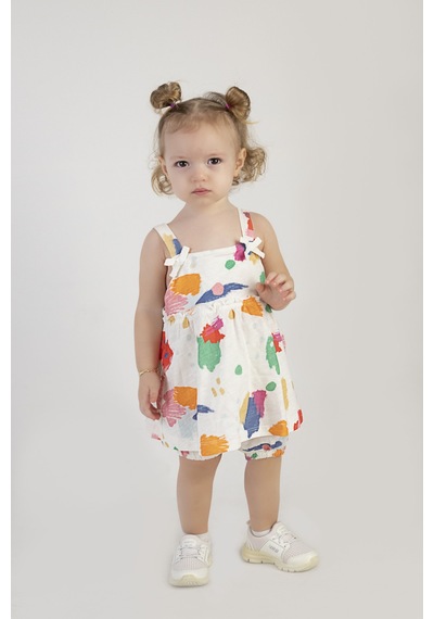 Harika Kids Kız Bebek Tunik Model Şortlu Alt-üst Takım 001
