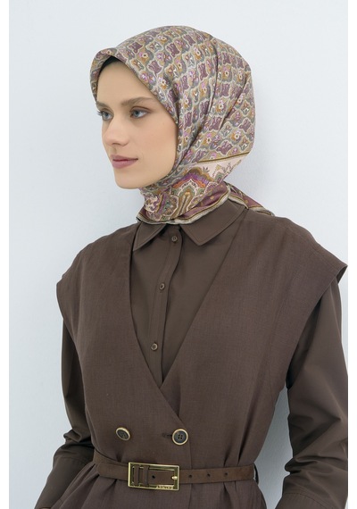 Armine Saf İpek Sura Eşarp-2026 İlkbahar-yaz- 951800d Gül Kurusu