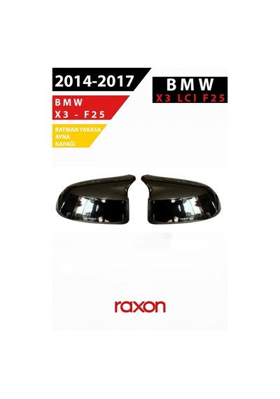 Bmw X3 Lcı F25 2014 2017 Batman & Yarasa Ayna Kapağı Parlak Piano Black Sport