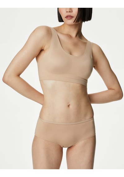 Marks & Spencer 5'li Dikişsiz Short Külot Seti T61004102 Bej
