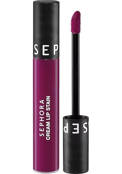 Sephora Cream Lip Stain Bulaşmayan Kadife Bitişli Ruj - Mat Likit Ruj - 133 Purple Pop 5 Ml 0