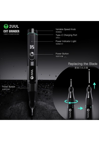 2uul Da84 Cvt Grinder Pro Çok Fonksiyonlu Şarjlı Taşlama Ve Delme Kalemi