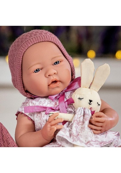 Berenguer Boutique Oyuncak Bebek 38 Cm - Pembe Hırka Ve Tavşanlı