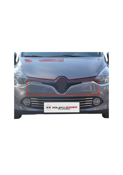Renault Clio 4 Sport Tourer Ön Panjur Çıtası U Formlu 2 Prç Krom