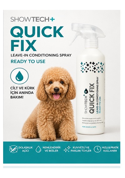 Showtech Quick Fix Köpek Kıtık Açıcı Kolay Tarama Spreyi 500 Ml - Kuru Ve Islak Kullanım
