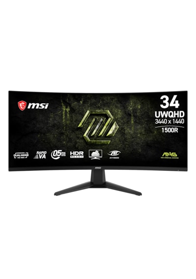 Msı Mag 346cqdf E20 34" 2k 200hz Hd 400hz 0.5ms Hdmı Dp Freesync Premium Hdr Ready Dual Mode Rapid Va Curved 1500r Gaming Monitör