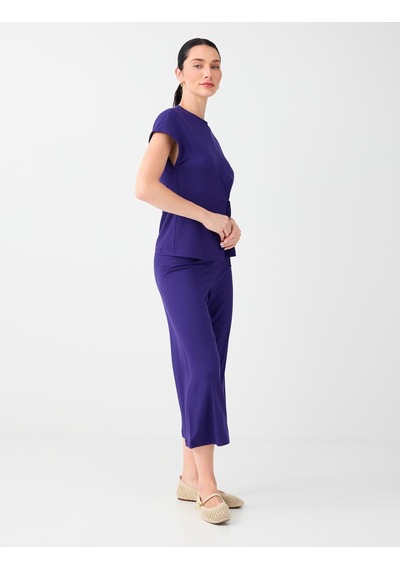 Jimmy Key Jimmy Key Mor Beli Lastikli Basic Kısa Pantolon 6sw187796503