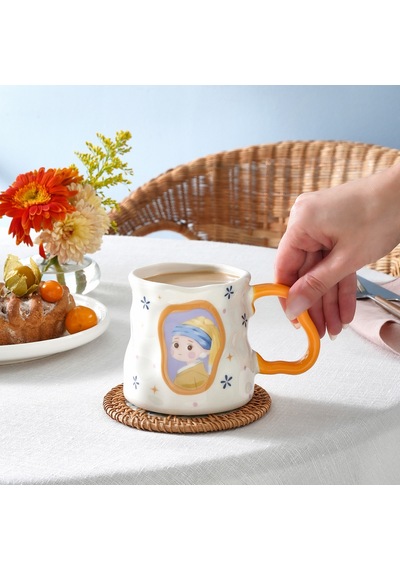 Karaca Canvas Sarı Kupa 380 Ml