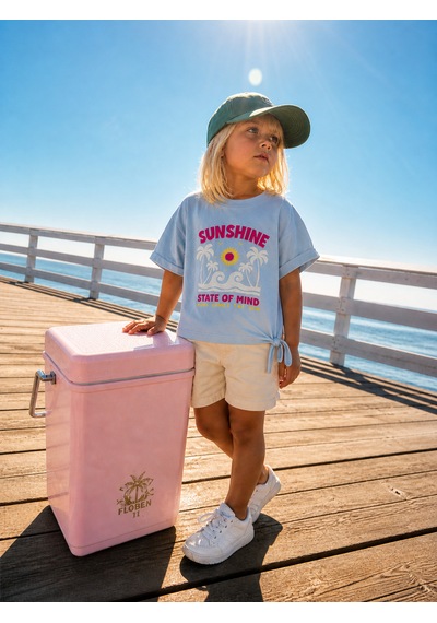 Baby Lory Kids Store Sunshıne Yazılı T-shirt Açık Mavi