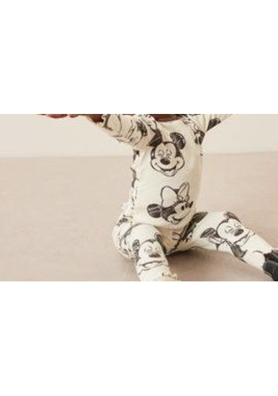 Lolliboomkids Yeni Sezon Unisex Karakter Baskılı Fitilli Kumaş 3 İplik Taytlı Takım 2 Parça