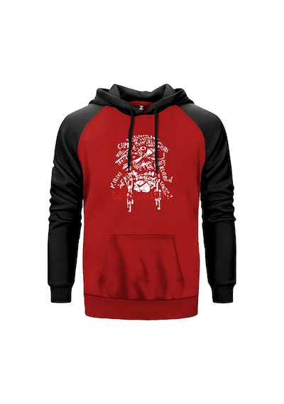 Iron Maiden Long Sleeve Kırmızı Renk Reglan Kol Sweatshirt Kırmızı