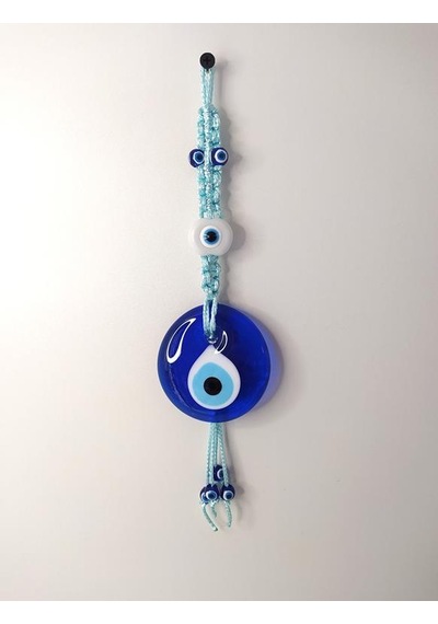 Cam Nazar Kötü Göz Kovucu Hand Made Ağaç Duvar Dekorasyonu Makrome Nazarlık Duvar Ağaç Ev Süsü