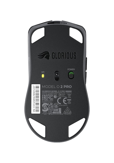 Oyun Modeli O 2 Pro Kablosuz Oyun Faresi - 2.4 Ghz Kablosuz 1 Ms Gecikme, 100 Milyon Tıklama, 57 G, Uzun Pil Ömrü, 26k Dpı İle Bamf 2.0 Sensör, Çok Yönlü, 6 Düğme, Ptfe Ayaklar - Siyah