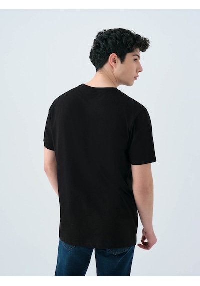 Loft Regular Fit Siyah Erkek T-shirt Lf2038465 Siyah