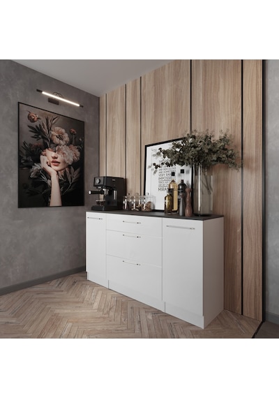 Jive Mutfak 2 Kapaklı-3 Çekmeceli Alt Modül -160 Cm - Çok Amaçlı Dolap -beyaz-tezgah Dahil Beyaz Jive Mutfak 2 Kapaklı-3 Çekmeceli Alt Modül -160 Cm - Çok Amaçlı Dolap -beyaz-tezgah Dahil Beyaz