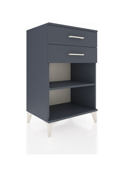 Hyperion Komodin Tek Raflı 2 Çekmeceli 60x44x96 Antrasit-antrasit Antrasit