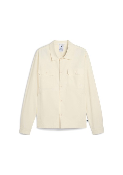 Puma Mmq Rıpstop Erkek Geniş Kesim Gömlek 629348 61 Beyaz