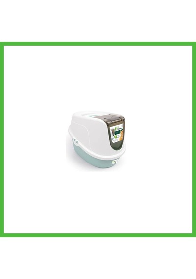 Vaveni Eco Tima Kapalı Kedi Tuvaleti Large Deniz Yeşili 60x45x42 Cm Arz