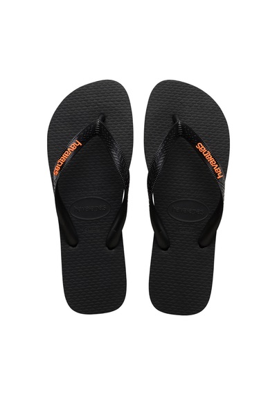 Havaianas Logo Filete Unisex Siyah Terlik 4108555-9456 Siyah - Turuncu