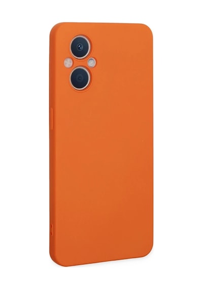 Bezos Reno 7 Lite Kılıf Nano İçi Kadife Silikon - Turuncu Bzs01